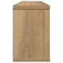 Estantes cubo de pared 2 uds madera roble artisan 60x15x23 cm