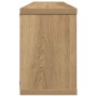 Estantes cubo de pared 6 uds madera roble artisan 60x15x23 cm