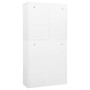 Büroschrank aus weißem Stahl, 90 x 40 x 180 cm von vidaXL, Schließfächer und Lagerschränke - Ref: Foro24-336413, Preis: 341,5...