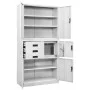 Büroschrank aus weißem Stahl, 90 x 40 x 180 cm von vidaXL, Schließfächer und Lagerschränke - Ref: Foro24-336413, Preis: 335,7...