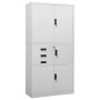 Hellgrauer Büroschrank aus Stahl 90x40x180 cm von vidaXL, Schließfächer und Lagerschränke - Ref: Foro24-336414, Preis: 302,27...