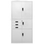 Hellgrauer Büroschrank aus Stahl 90x40x180 cm von vidaXL, Schließfächer und Lagerschränke - Ref: Foro24-336414, Preis: 302,27...