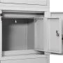 Hellgrauer Büroschrank aus Stahl 90x40x180 cm von vidaXL, Schließfächer und Lagerschränke - Ref: Foro24-336414, Preis: 296,95...