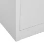 Hellgrauer Büroschrank aus Stahl 90x40x180 cm von vidaXL, Schließfächer und Lagerschränke - Ref: Foro24-336414, Preis: 296,95...