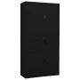 Armario de oficina de acero negro 90x40x180 cm de vidaXL, Taquillas y armarios de almacenamiento - Ref: Foro24-336415, Precio...