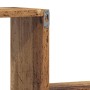 Estante de pared 2 uds madera ingeniería envejecida 100x15x20cm