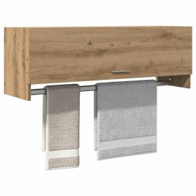 Armario de madera de ingeniería roble artesanal 100x32,5x35 cm