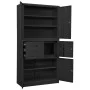 Anthrazitgrauer Büroschrank aus Stahl 90x40x180 cm von vidaXL, Schließfächer und Lagerschränke - Ref: Foro24-336416, Preis: 3...
