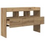 Aparador madera contrachapada roble artisian 105x30x70 cm