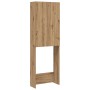 Armario de lavadora roble artisan 64x25,5x190 cm