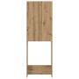 Armario de lavadora roble artisan 64x25,5x190 cm