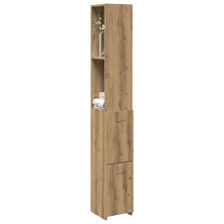 Armario de baño madera de ingeniería roble artisan 25x25x170 cm en Muebles de baño | Comprar online en Foro24