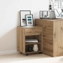 Armario con ruedas madera ingeniería roble artisan 46x36x59 cm