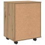 Armario con ruedas madera ingeniería roble artisan 46x36x59 cm