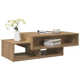 Mesa de centro madera de ingeniería roble artisan 105x55x32 cm en Mesas de centro | Comprar online en Foro24
