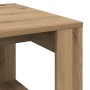 Mesa auxiliar de madera de ingeniería roble artisan 50x50x35 cm