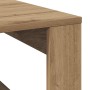 Mesa de centro madera de ingeniería roble artisan 100x100x35 cm