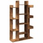 Librería de madera contrachapada envejecida 86x25,5x140 cm