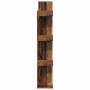 Armario de libros madera contrachapada envejecida 48x25,5x140cm