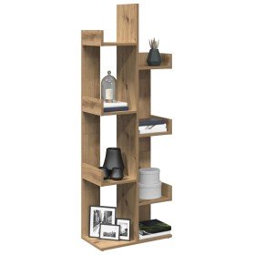 Estantería de madera de ingeniería roble artisan 48x25,5x140 cm