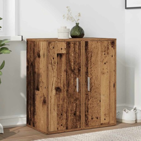 Muebles zapateros 2 uds madera ingeniería envejecida 32x35x70cm