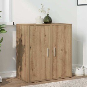 Muebles zapateros 2 uds madera roble artisan 32x35x70 cm