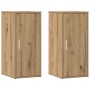 Muebles zapateros 2 uds madera roble artisan 32x35x70 cm