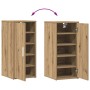 Muebles zapateros 2 uds madera roble artisan 32x35x70 cm
