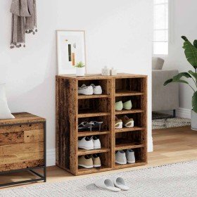 Muebles zapateros 2 uds madera ingeniería envejecida 32x35x70cm en Zapateros y organizadores de calzado | Comprar online en Foro