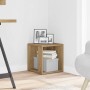 Mesa auxiliar de madera de ingeniería roble artisan 33x33x34 cm