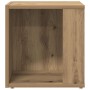 Mesa auxiliar de madera de ingeniería roble artisan 33x33x34 cm