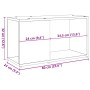 Mueble de TV madera de ingeniería envejecida 60x24x32 cm
