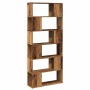 Estantería/divisor de espacios madera envejecida 80x24x186 cm