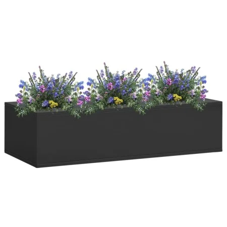 Anthracite gray steel office flower box 90x40x23 cm by vidaXL, Pots and planters - Ref: Foro24-336428, Price: 72,25 €, Discou...