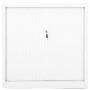 Armario con puerta corredera blanca acero 90x40x90 cm