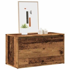 Banco de pasillo de aglomerado madera vieja 80x40x45 cm en Bancos para recibidores y almacenamiento | Comprar online en Foro24