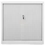 Armario con puerta corredera gris acero 90x40x90 cm de vidaXL, Taquillas y armarios de almacenamiento - Ref: Foro24-336430, P...