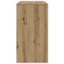 Mesa consola madera de ingeniería roble artesanal 89x41x76,5 cm