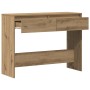 Mesa consola madera ingeniería roble artesanal 100x35x76,5 cm