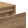 Mesa consola madera ingeniería roble artesanal 100x35x76,5 cm