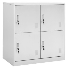Armario taquilla de acero gris claro 90x45x92,5 cm de vidaXL, Taquillas y armarios de almacenamiento - Ref: Foro24-336432, Pr...