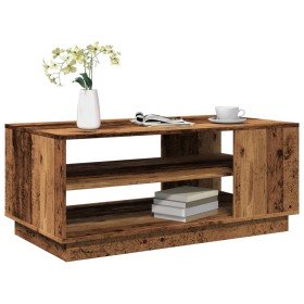 Mesa de centro madera ingeniería madera envejecida 102x55x43 cm en Mesas de centro | Comprar online en Foro24
