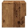 Mesita de noche de pared madera envejecida