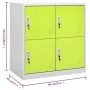 Light gray and green steel locker cabinet 90x45x92.5 cm by vidaXL, Lockers and storage cabinets - Ref: Foro24-336435, Price: ...