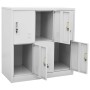 Light gray steel locker cabinet 90x45x92.5 cm by vidaXL, Lockers and storage cabinets - Ref: Foro24-336436, Price: 181,29 €, ...