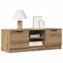 Mueble de TV madera contrachapada artisan roble 102x35x36,5 cm