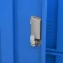 Light gray and blue steel locker cabinet 90x45x92.5 cm by vidaXL, Lockers and storage cabinets - Ref: Foro24-336437, Price: 1...