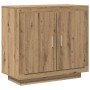 Aparador madera contrachapada roble artisian 80x40x75 cm