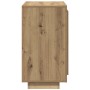 Aparador madera contrachapada roble artisian 80x40x75 cm
