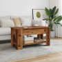 Mesa de centro madera de ingeniería madera vieja 101x49x52 cm